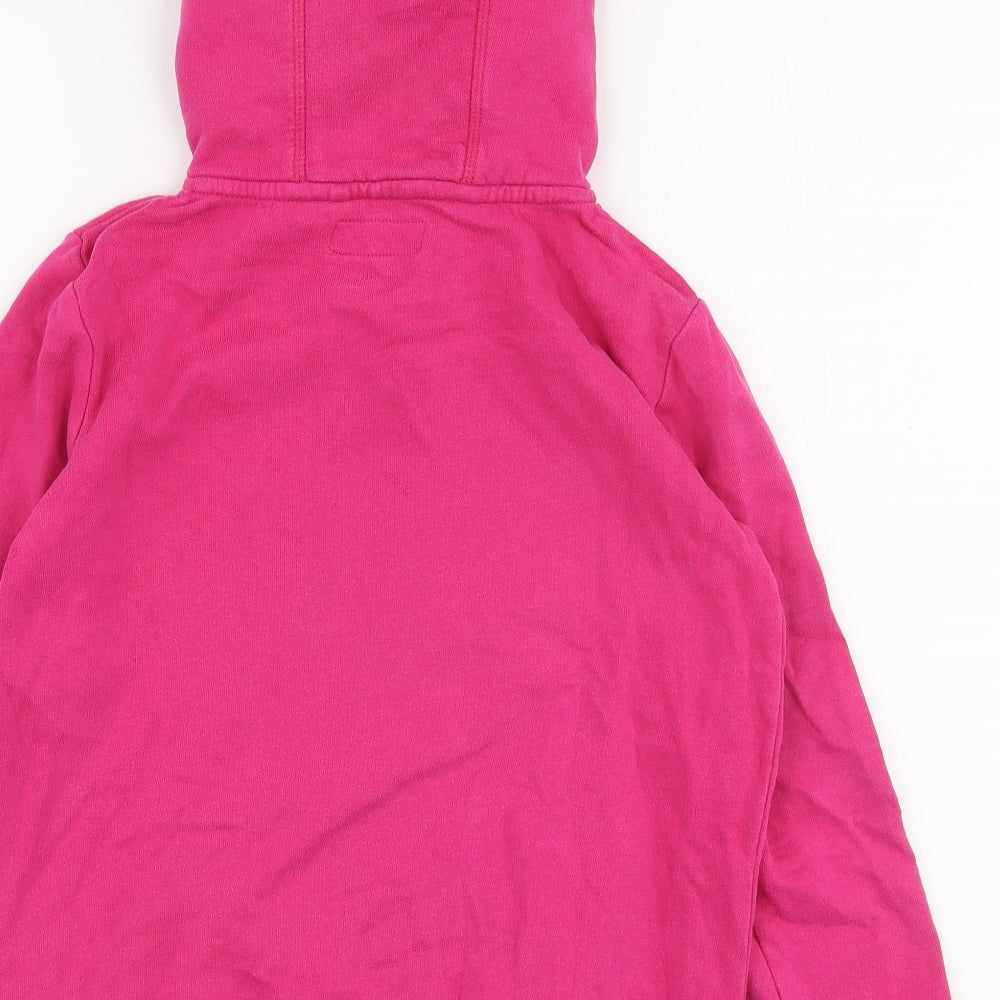 NEXT Girls Pink  Cotton Full Zip Hoodie Size 9 Years  Zip