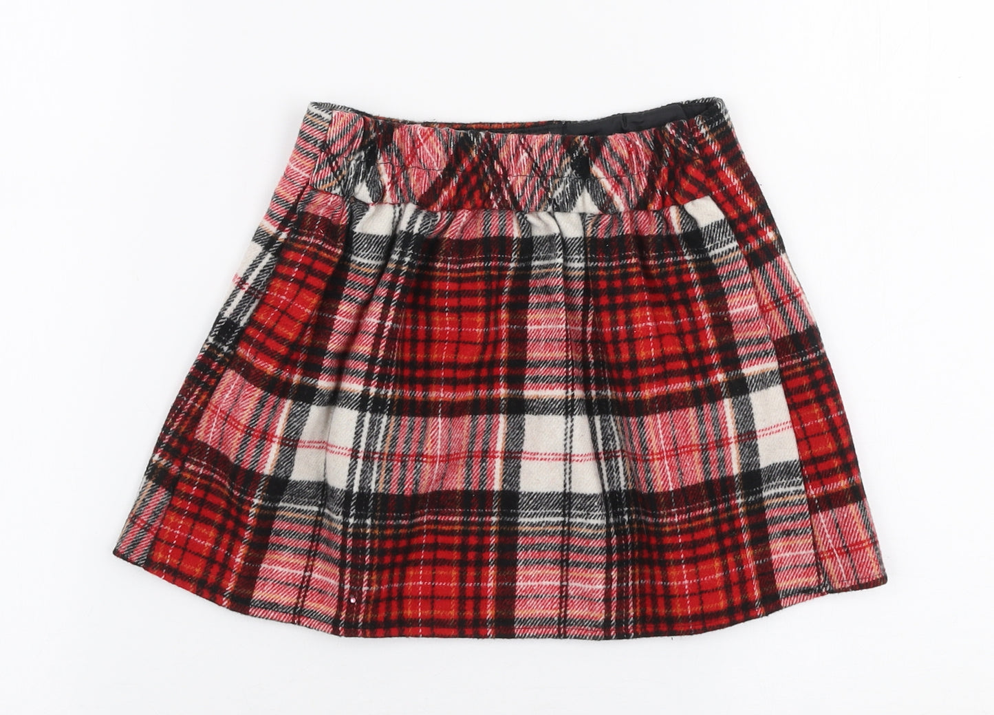 TU Girls Multicoloured Plaid Polyester A-Line Skirt Size 3-4 Years  Regular Pull On