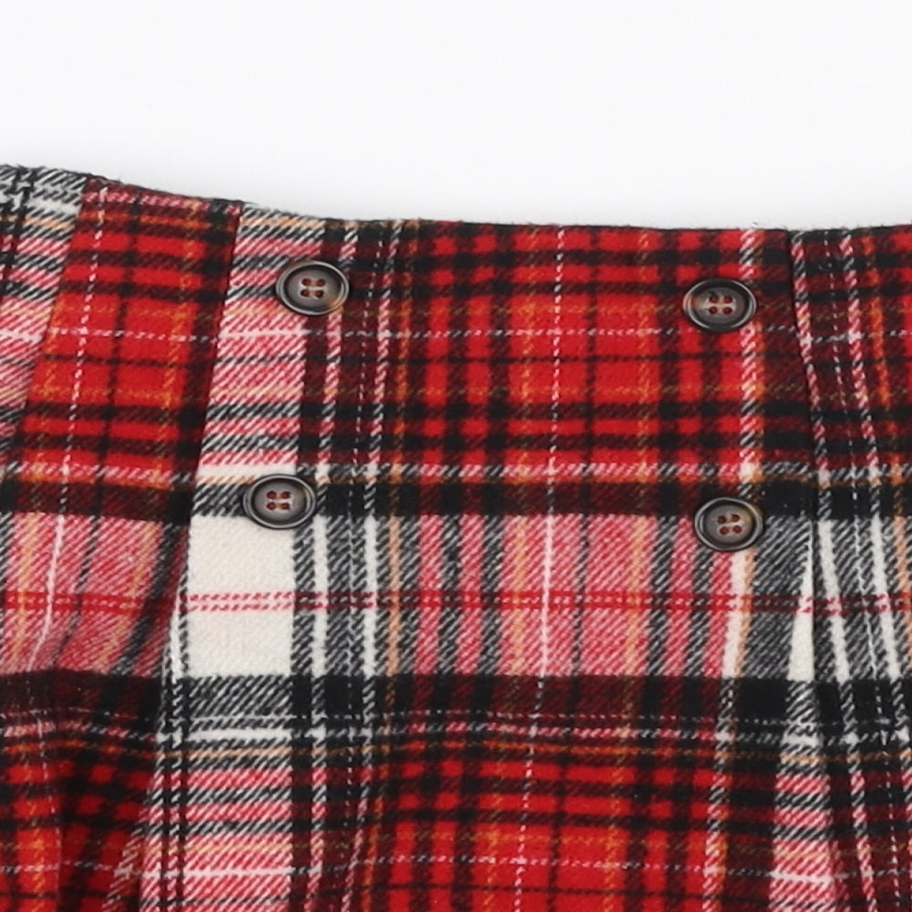 TU Girls Multicoloured Plaid Polyester A-Line Skirt Size 3-4 Years  Regular Pull On