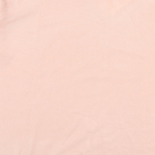 Primark Womens Pink V-Neck  Acrylic Pullover Jumper Size L