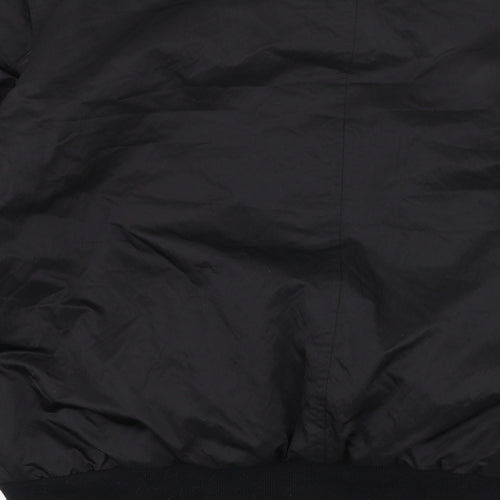 ASOS Mens Black   Bomber Jacket Coat Size L  Zip