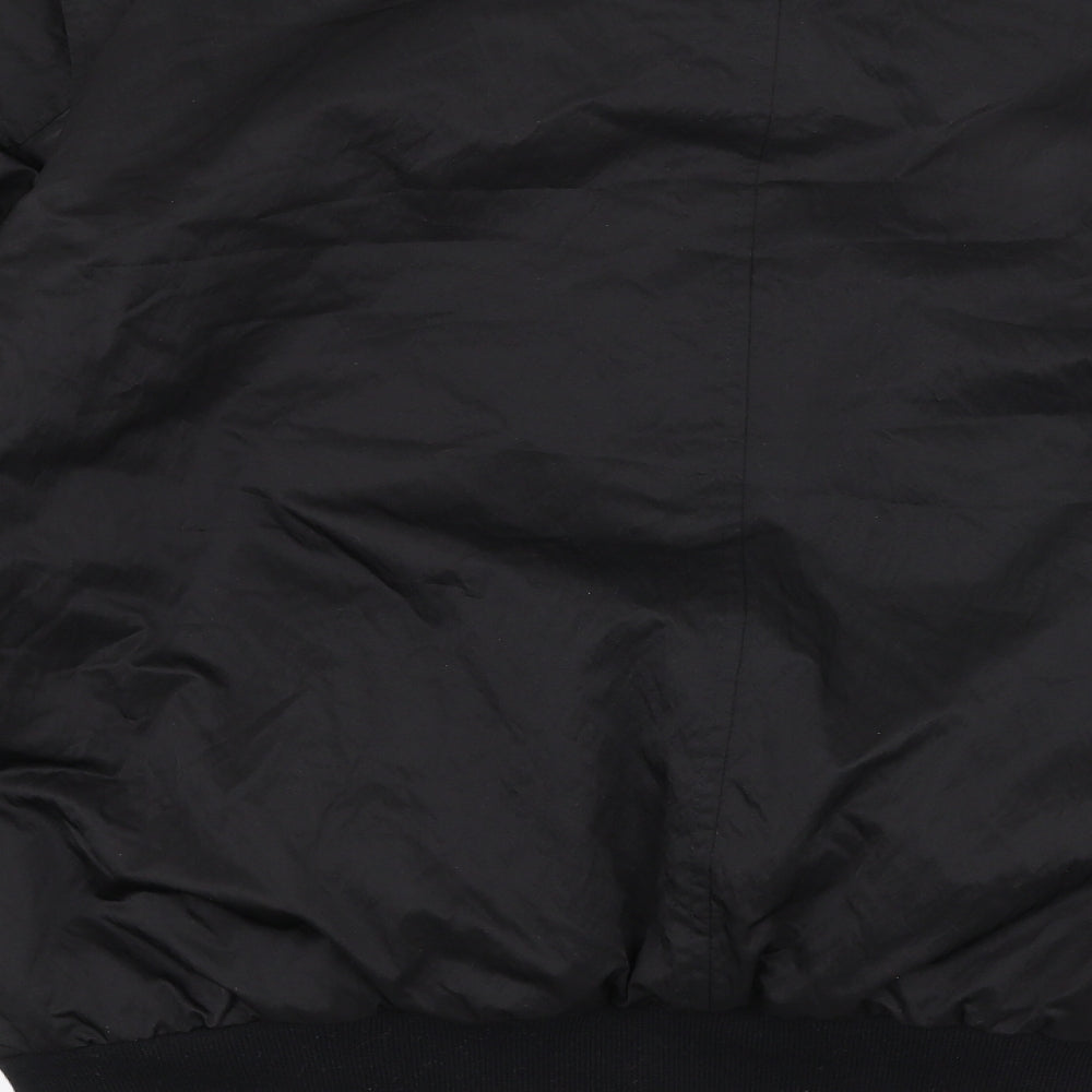 ASOS Mens Black   Bomber Jacket Coat Size L  Zip