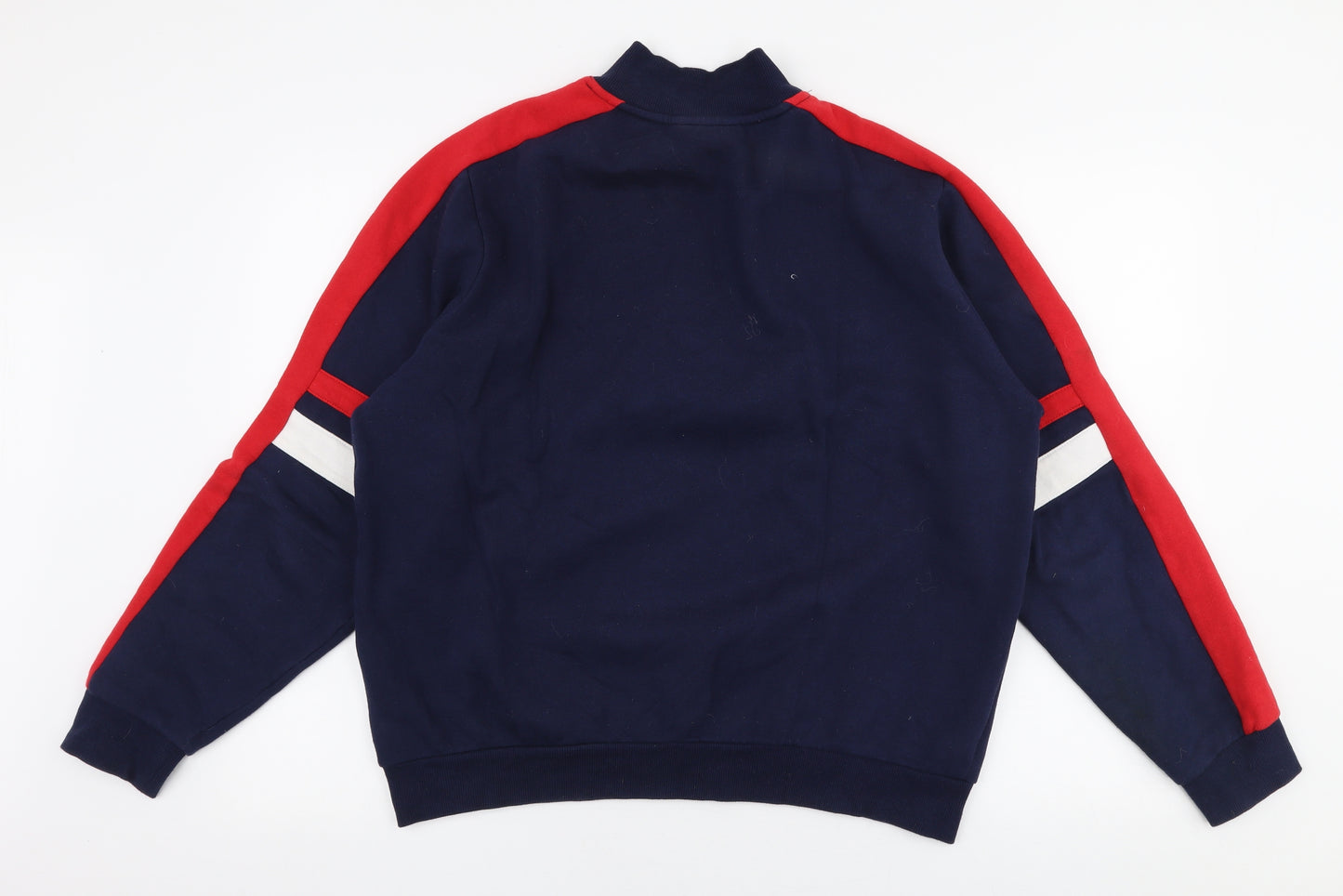 FILA Womens Blue  Cotton Pullover Sweatshirt Size M  Zip