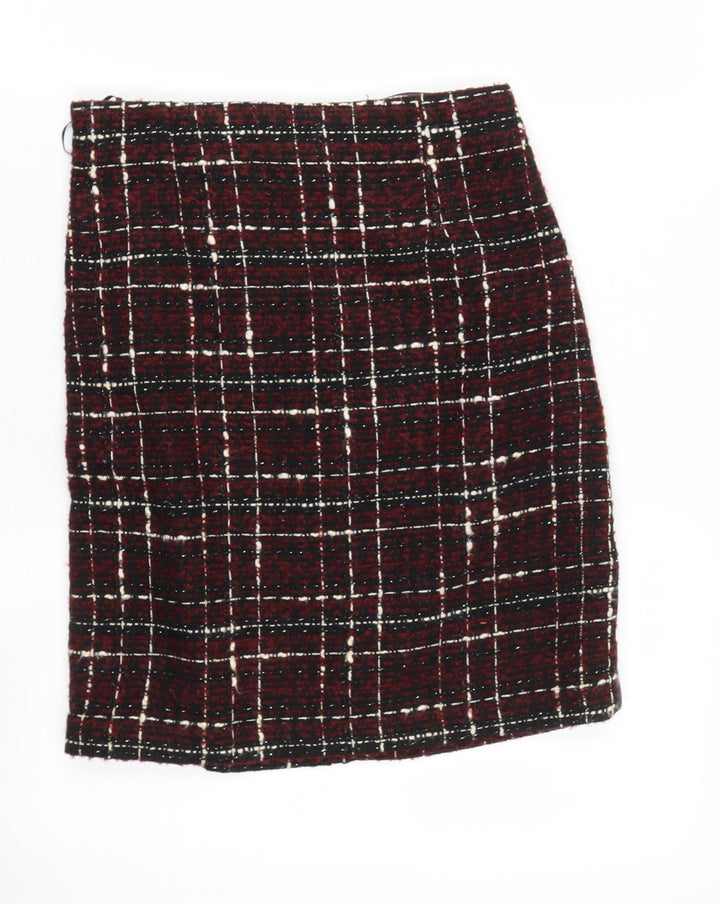 Limited Edition Womens Brown Acrylic A-Line Skirt Size 8