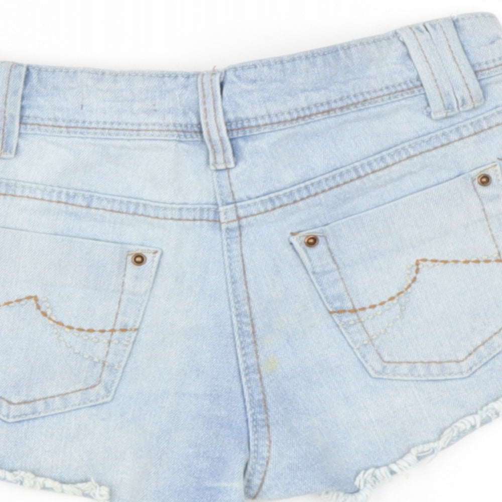 sophie  Girls Blue  Cotton Culotte Shorts Size 10-11 Years L20 in Regular