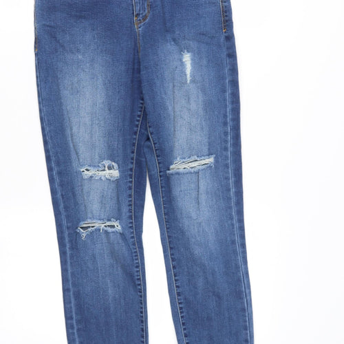Dotti Womens Black  Cotton Skinny Jeans Size 8 L26 in Regular