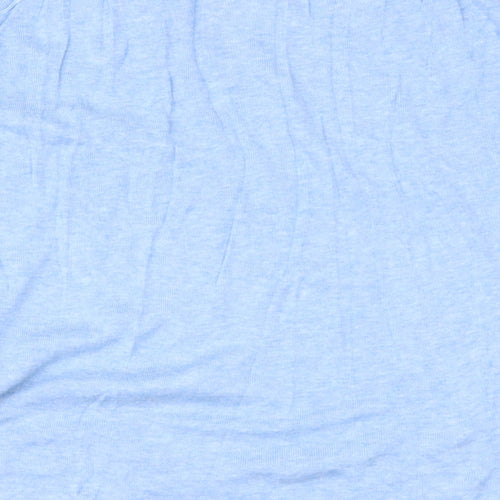 Topshop Womens Blue V-Neck  Viscose Pullover Jumper Size 8