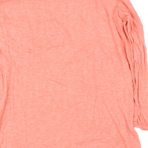 Topshop Womens Pink Round Neck  Polyester Pullover Jumper Size 8
