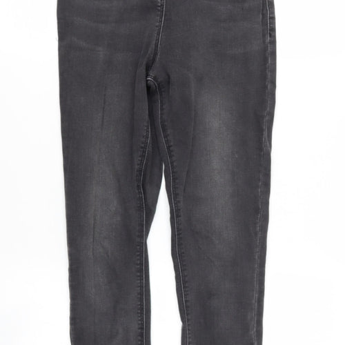 NEXT Girls Grey  Cotton Skinny Jeans Size 12 Years  Regular