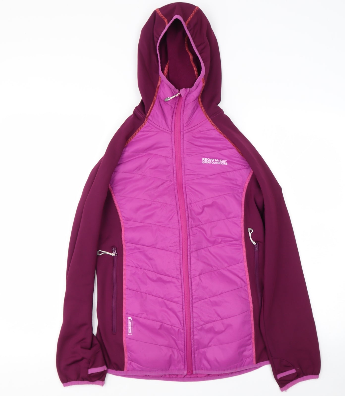 Regatta Womens Purple Round Neck  Polyamide Full Zip Jumper Size M