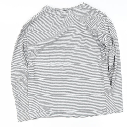 NEXT Girls Grey  Cotton Basic Casual Size 10 Years Round Neck  - Pug christmas