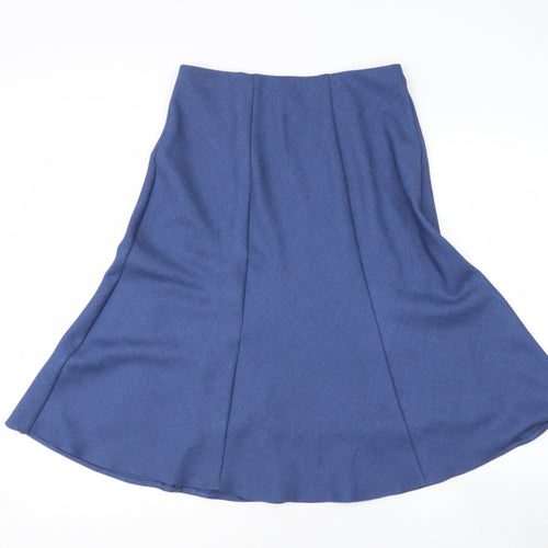 Honor Milburn Womens Blue  Polyester Flare Skirt Size 12