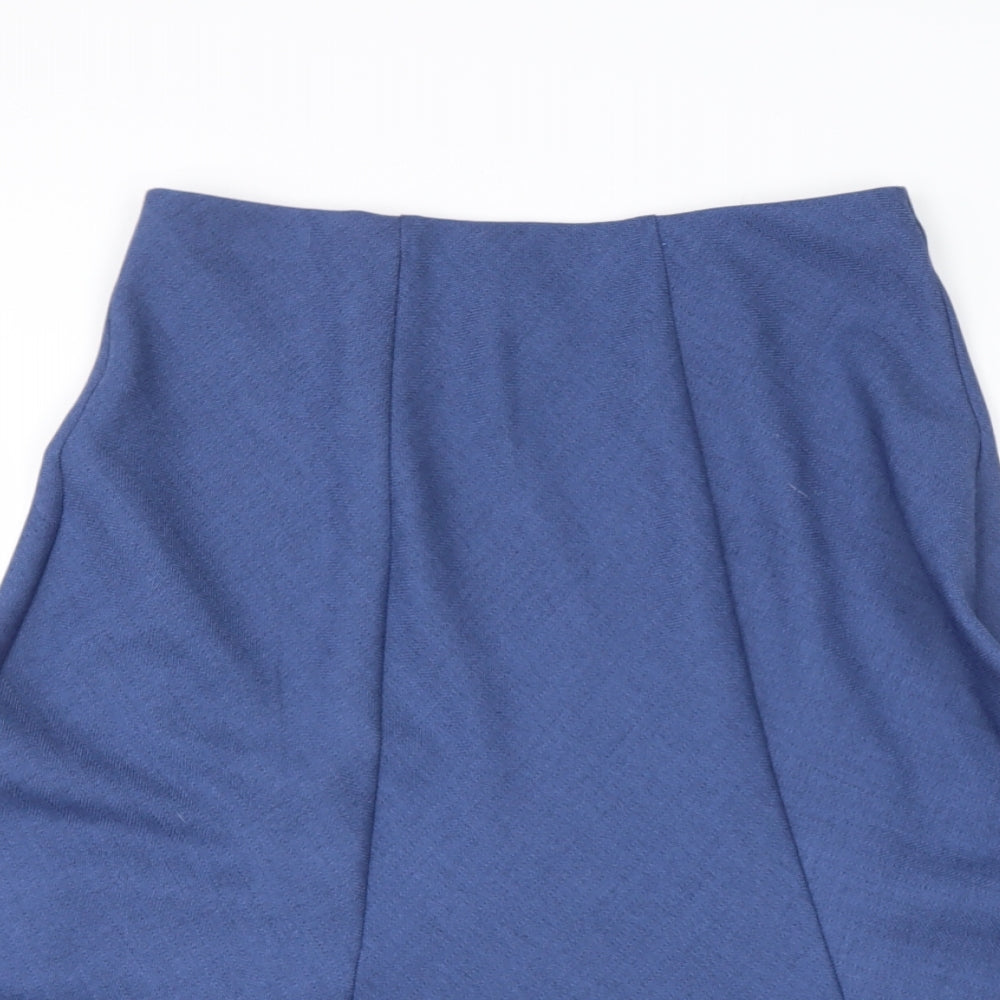 Honor Milburn Womens Blue  Polyester Flare Skirt Size 12