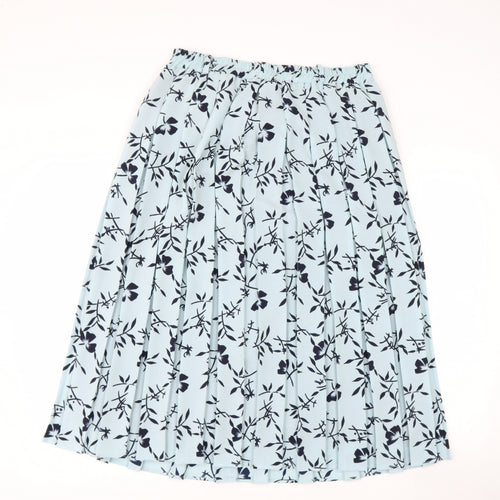PREWOEN Womens Green Floral Polyester Flare Skirt Size 2XL