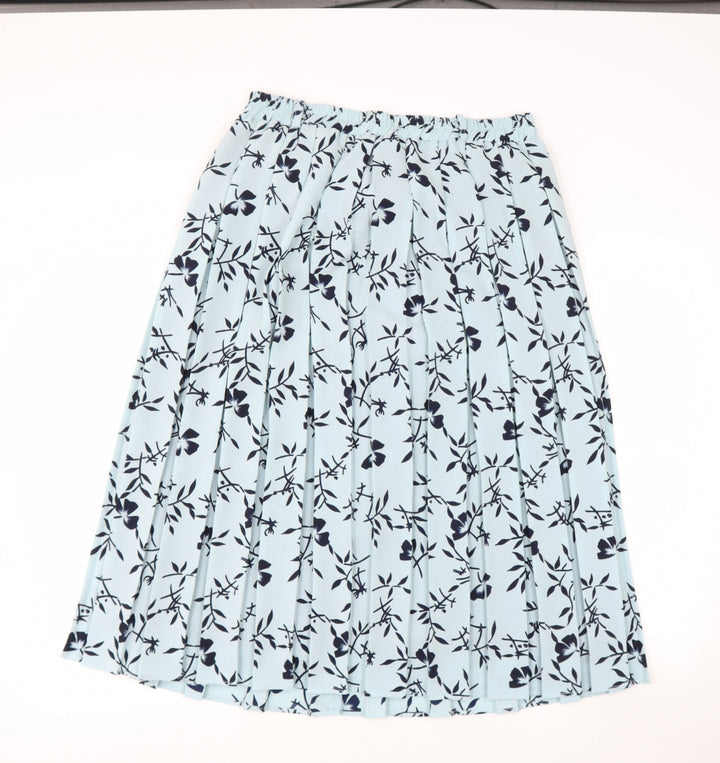 PREWOEN Womens Green Floral Polyester Flare Skirt Size 2XL