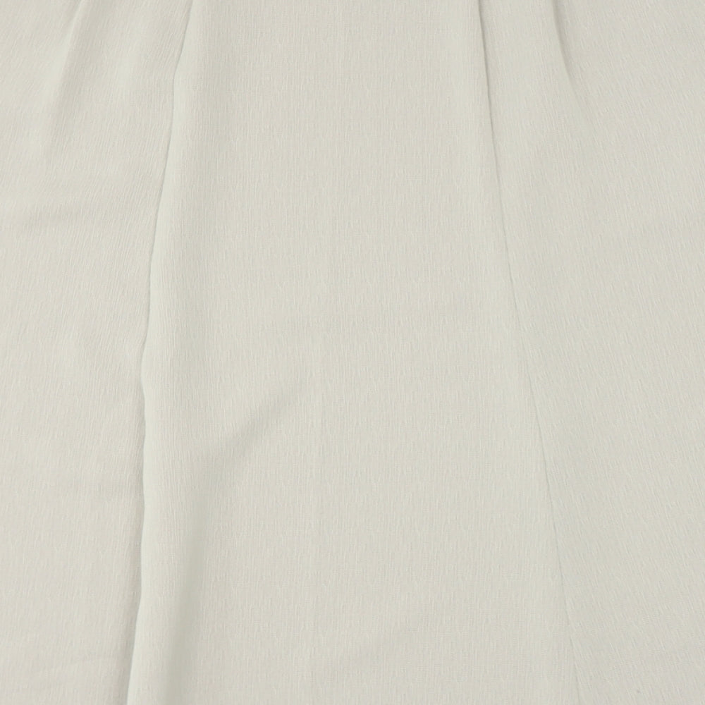 bonmarche Womens Beige  Polyester Flare Skirt Size 18