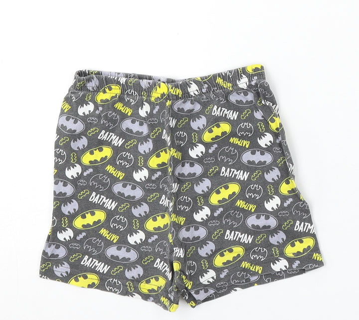 Primark Boys Grey Geometric Cotton Sweat Shorts Size 2-3 Years Regular