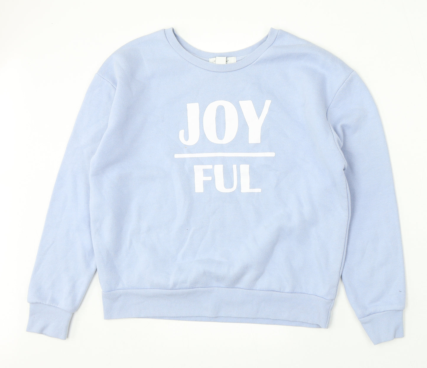Primark Womens Blue  Polyester Pullover Sweatshirt Size 10