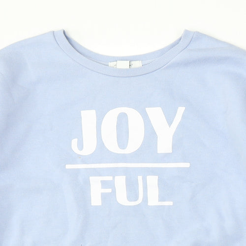 Primark Womens Blue  Polyester Pullover Sweatshirt Size 10