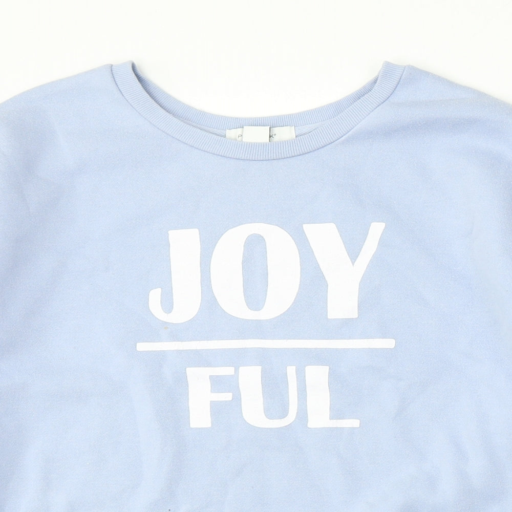 Primark Womens Blue  Polyester Pullover Sweatshirt Size 10