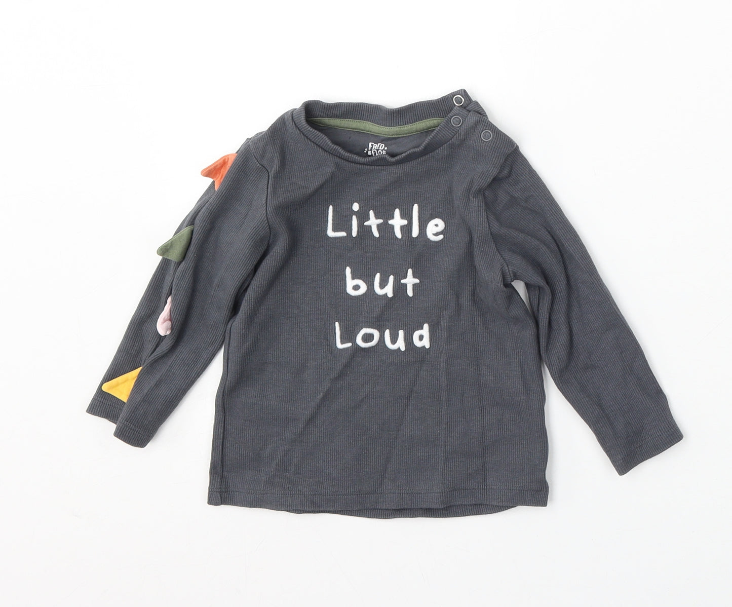 F&F Boys Blue  Cotton Pullover Jumper Size 9-12 Months