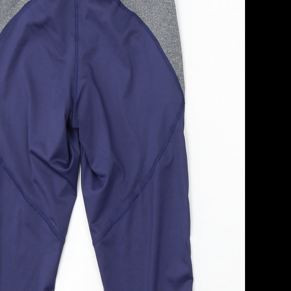 Crivit Womens Blue  Polyester Compression Shorts Size M L18 in Regular