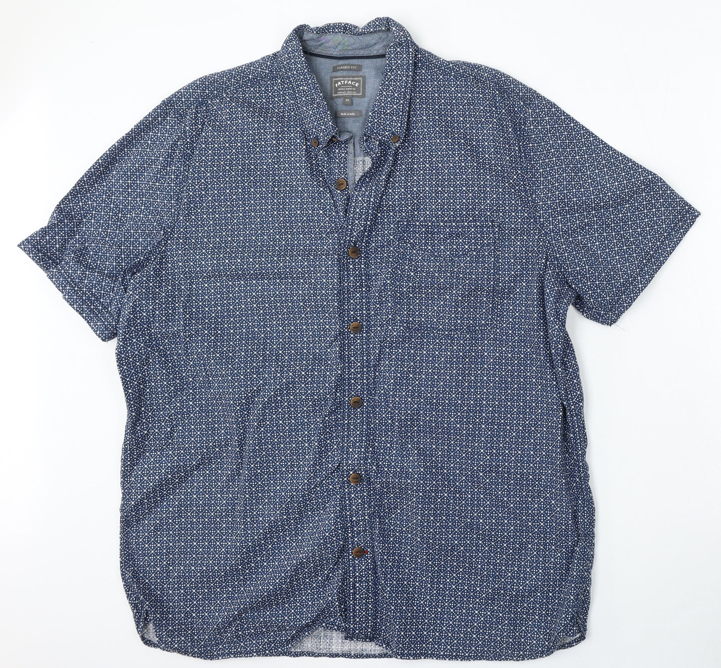 Fat Face Mens Blue  Cotton  Polo Size XL Collared