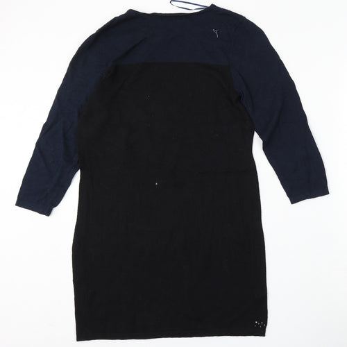NEXT Womens Blue Round Neck  Cotton Pullover Jumper Size 12