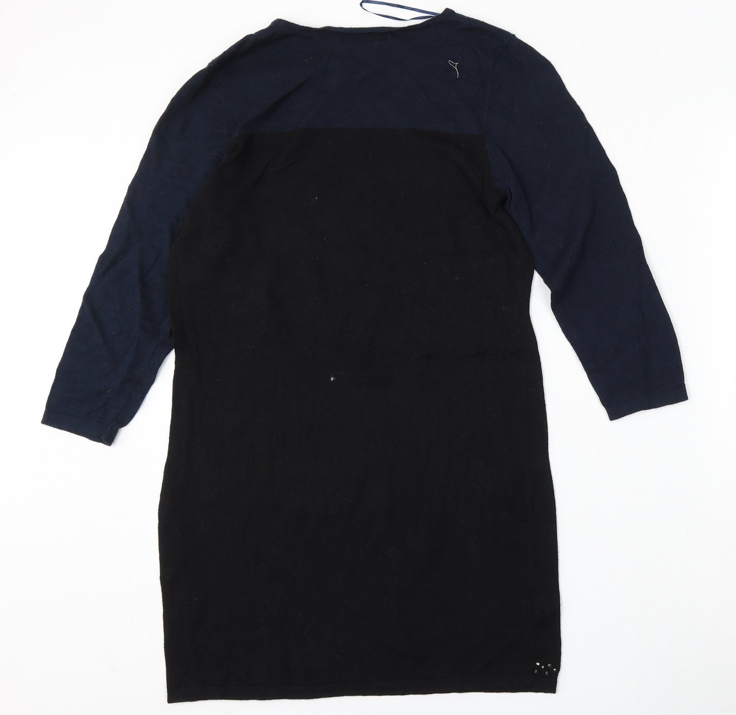 NEXT Womens Blue Round Neck  Cotton Pullover Jumper Size 12