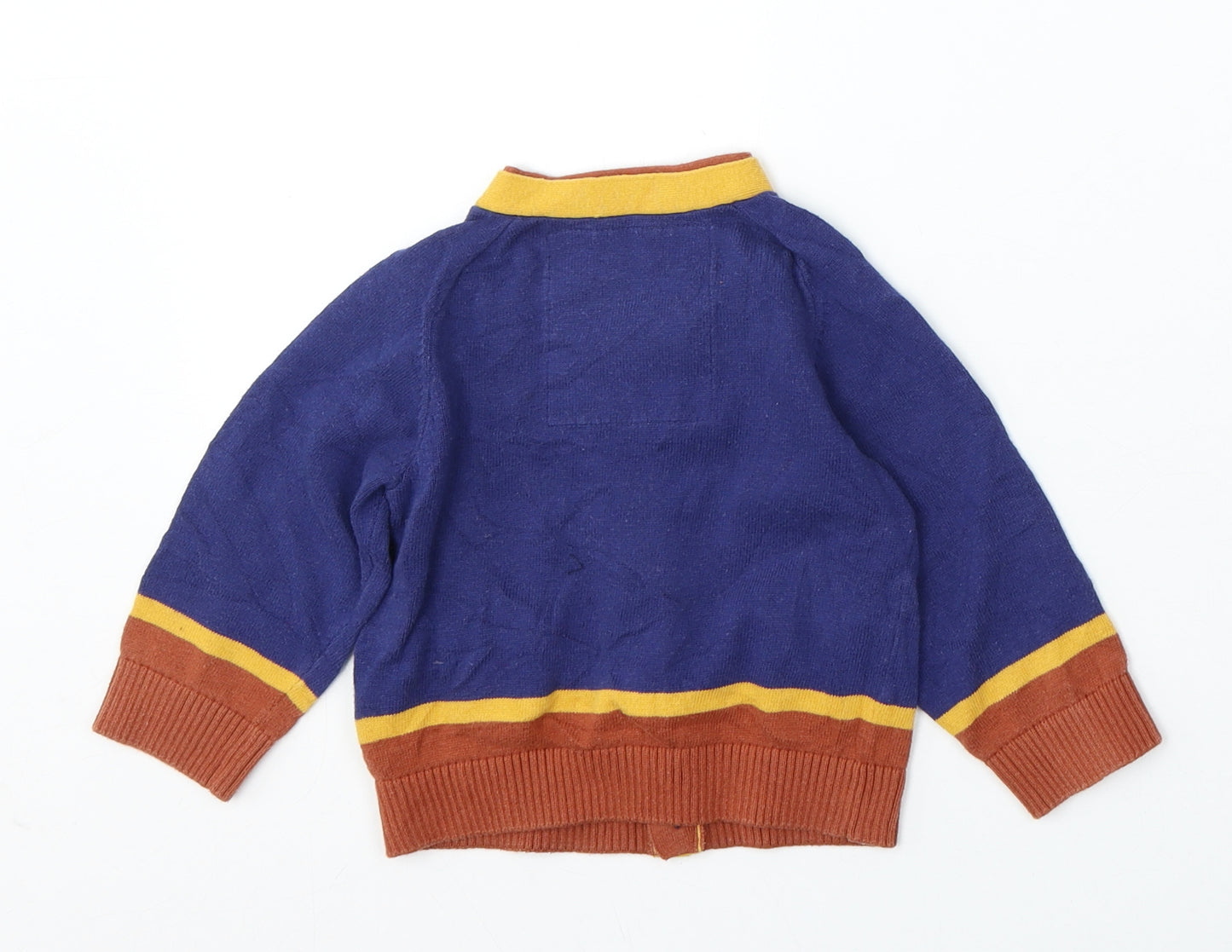 Baby K Boys Blue  Cotton Cardigan Jumper Size 9-12 Months