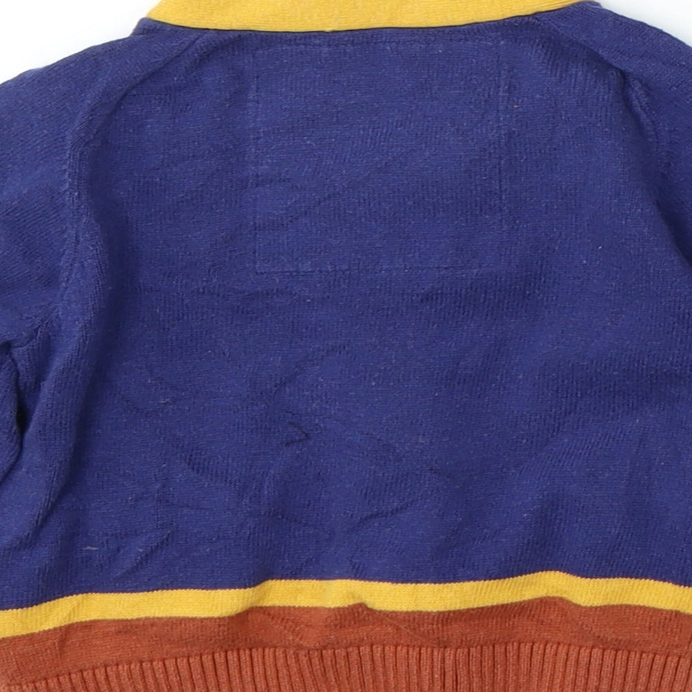 Baby K Boys Blue  Cotton Cardigan Jumper Size 9-12 Months