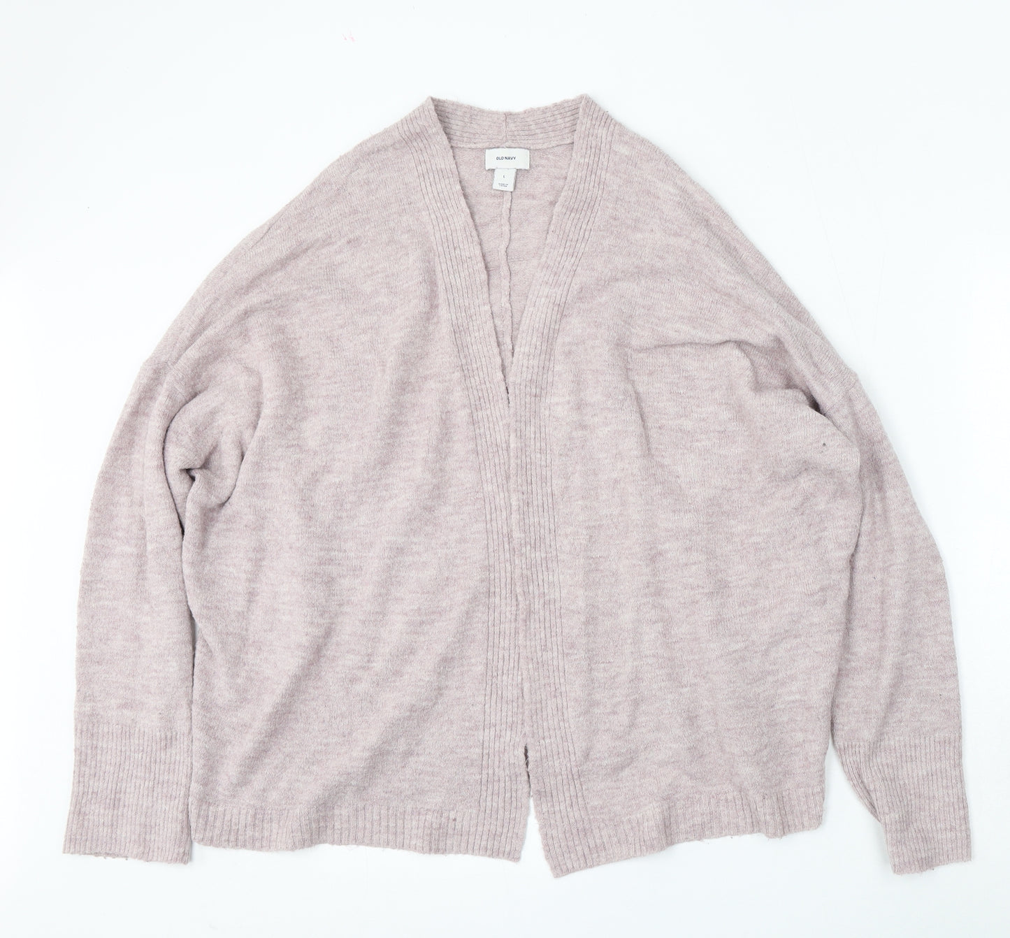 Old Navy Womens Purple V-Neck  Acrylic Cardigan Jumper Size L
