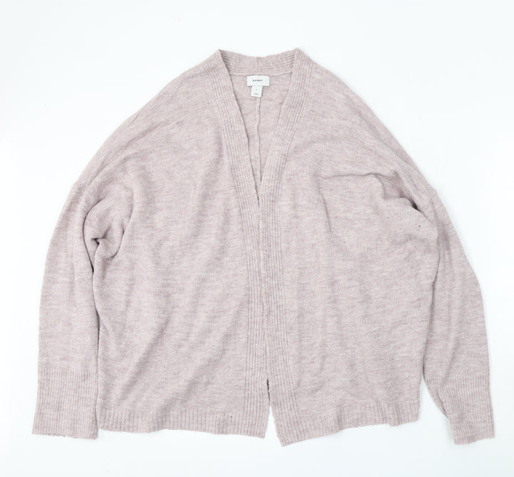 Old Navy Womens Purple V-Neck Acrylic Cardigan Jumper Size L