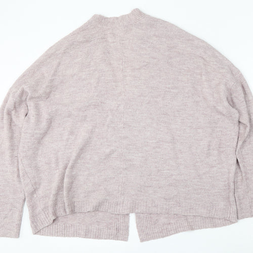 Old Navy Womens Purple V-Neck  Acrylic Cardigan Jumper Size L