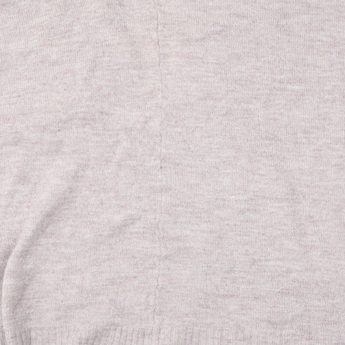 Old Navy Womens Purple V-Neck  Acrylic Cardigan Jumper Size L