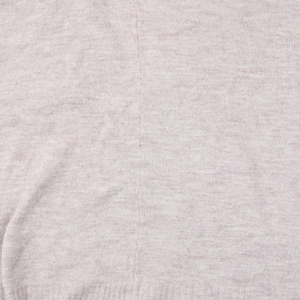 Old Navy Womens Purple V-Neck  Acrylic Cardigan Jumper Size L