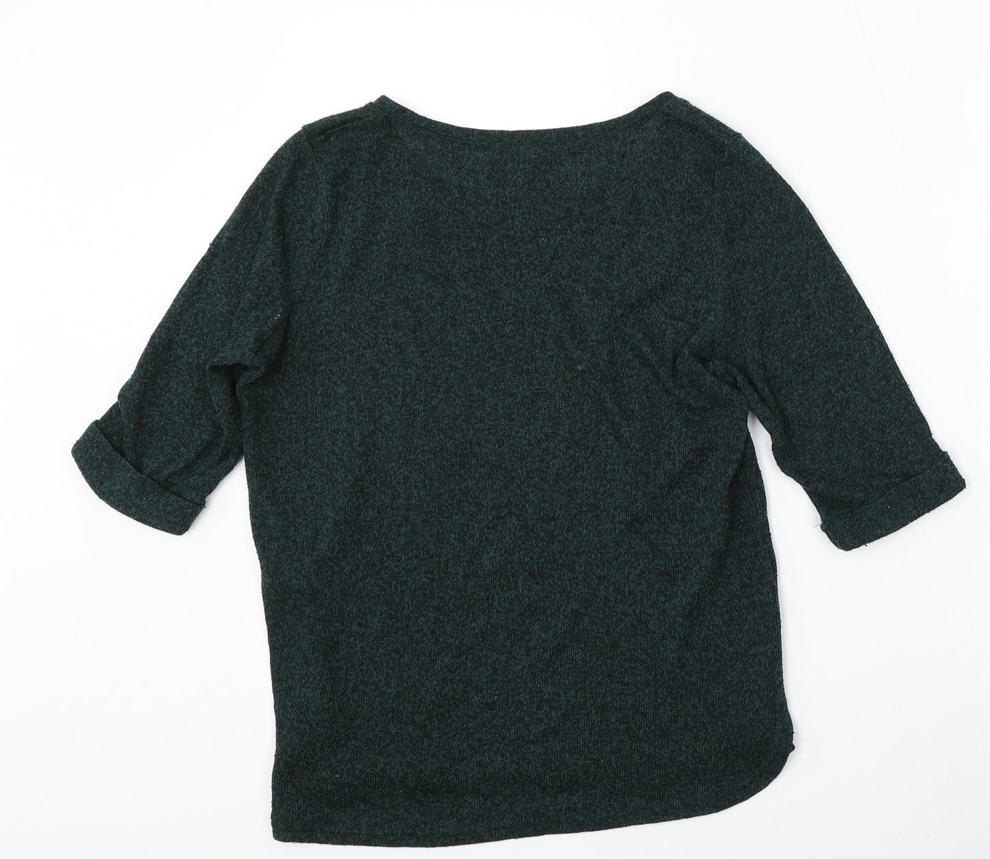 New Look Womens Green Round Neck  Polyester Pullover Jumper Size 14