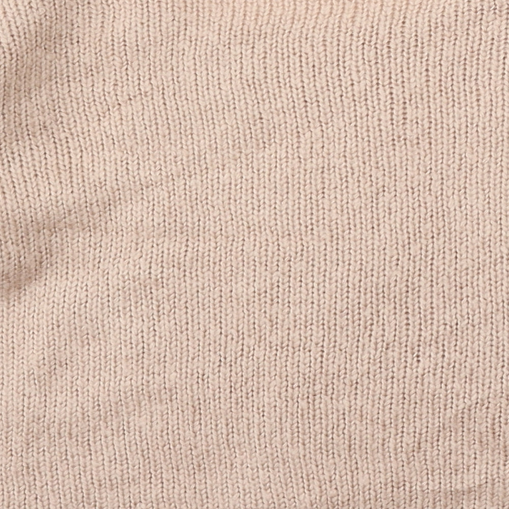 Select Womens Pink Round Neck  Acrylic Pullover Jumper Size 10