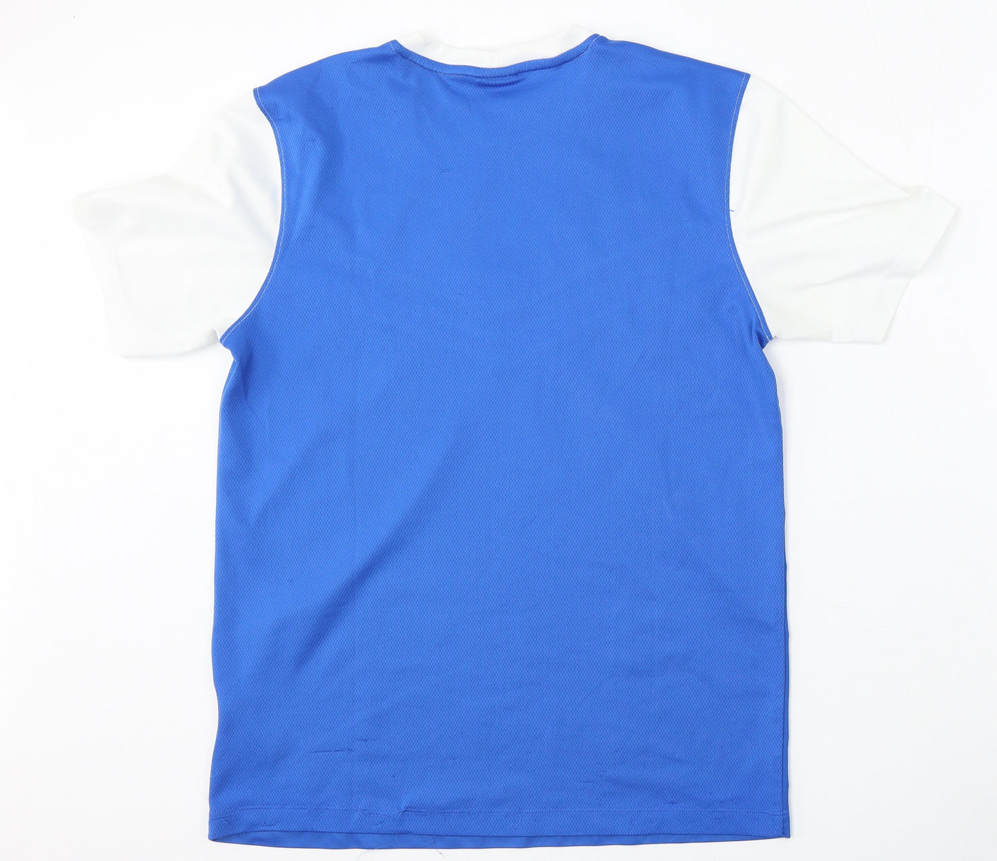 Nike Mens White  Polyester  T-Shirt Size M Round Neck