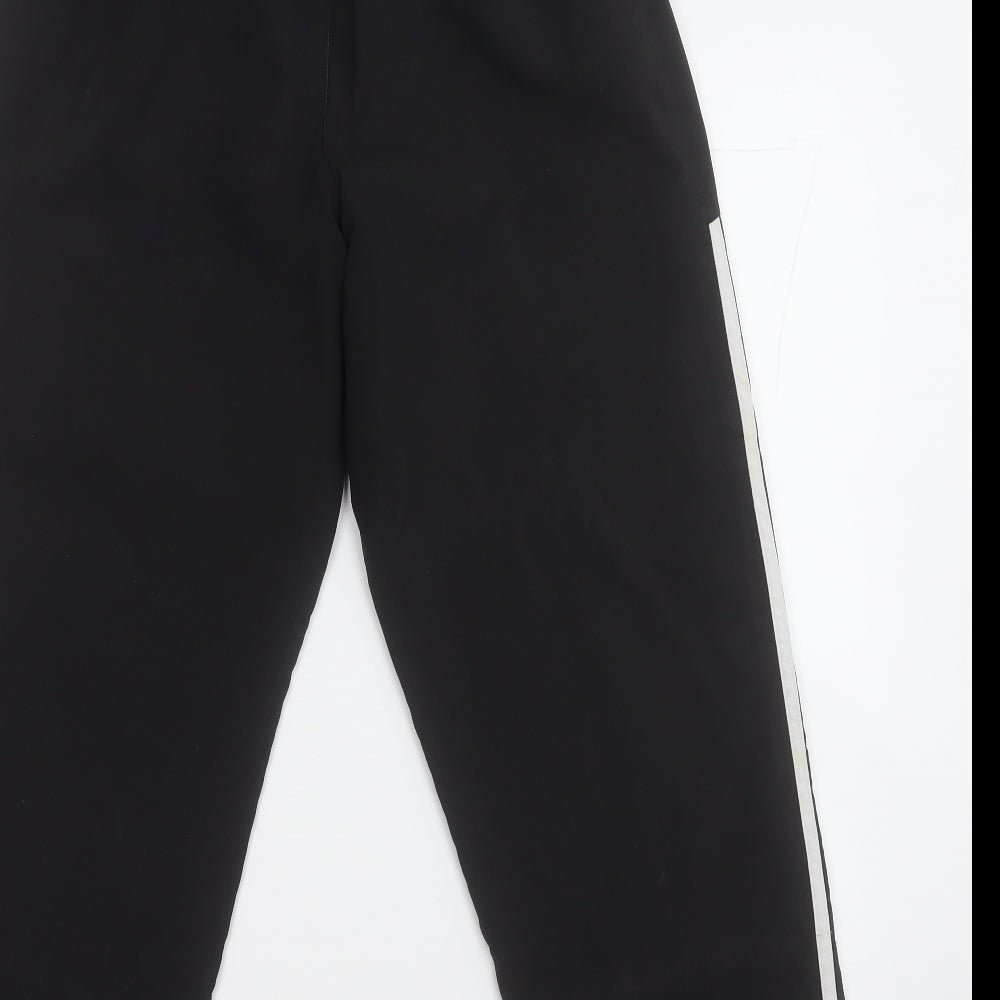 adidas Mens Black  Polyester Jogger Trousers Size 34 L23 in Regular