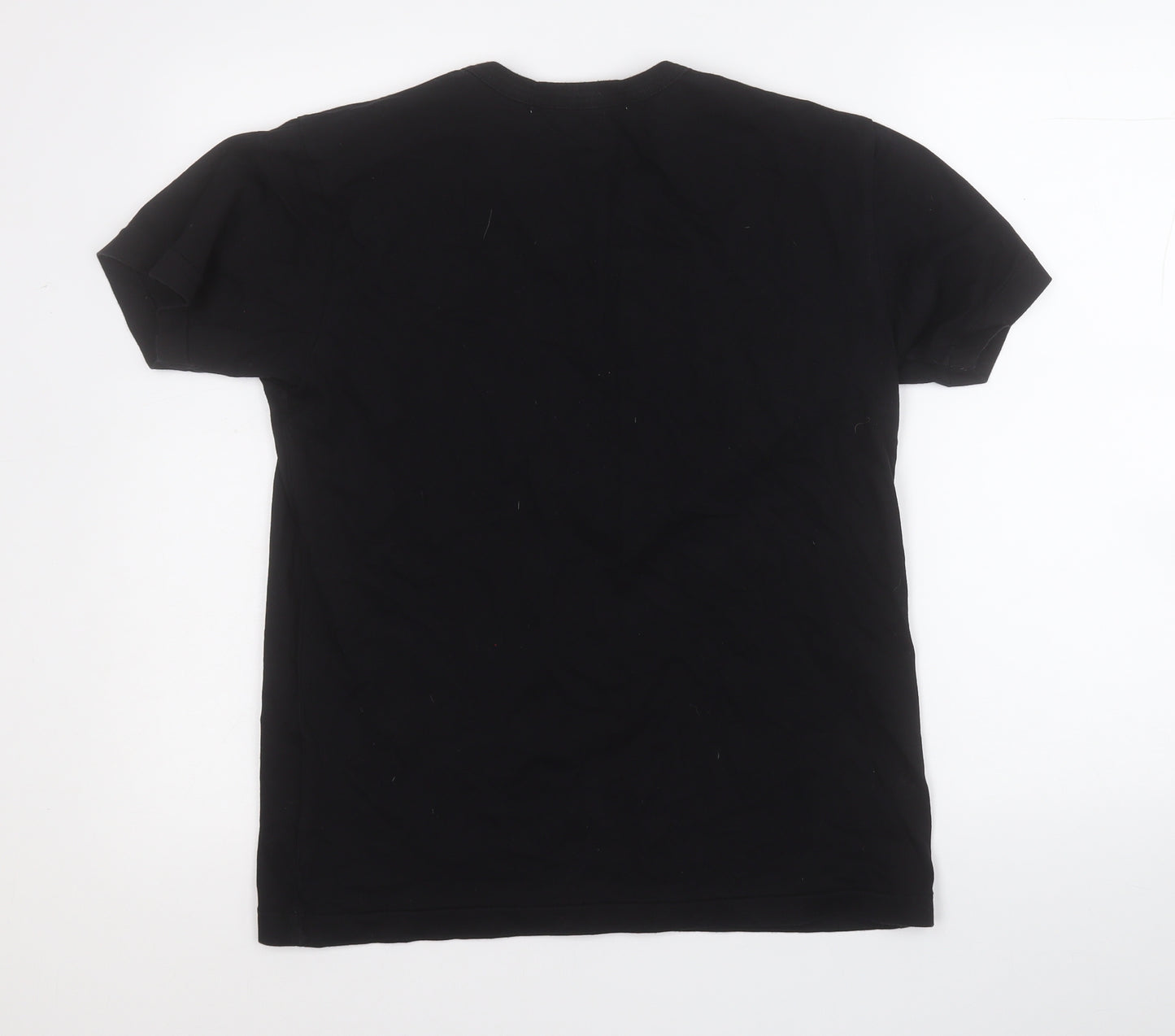 Junya Watanabe Comme des Garçons Womens Black  Cotton Basic Polo Size L Round Neck