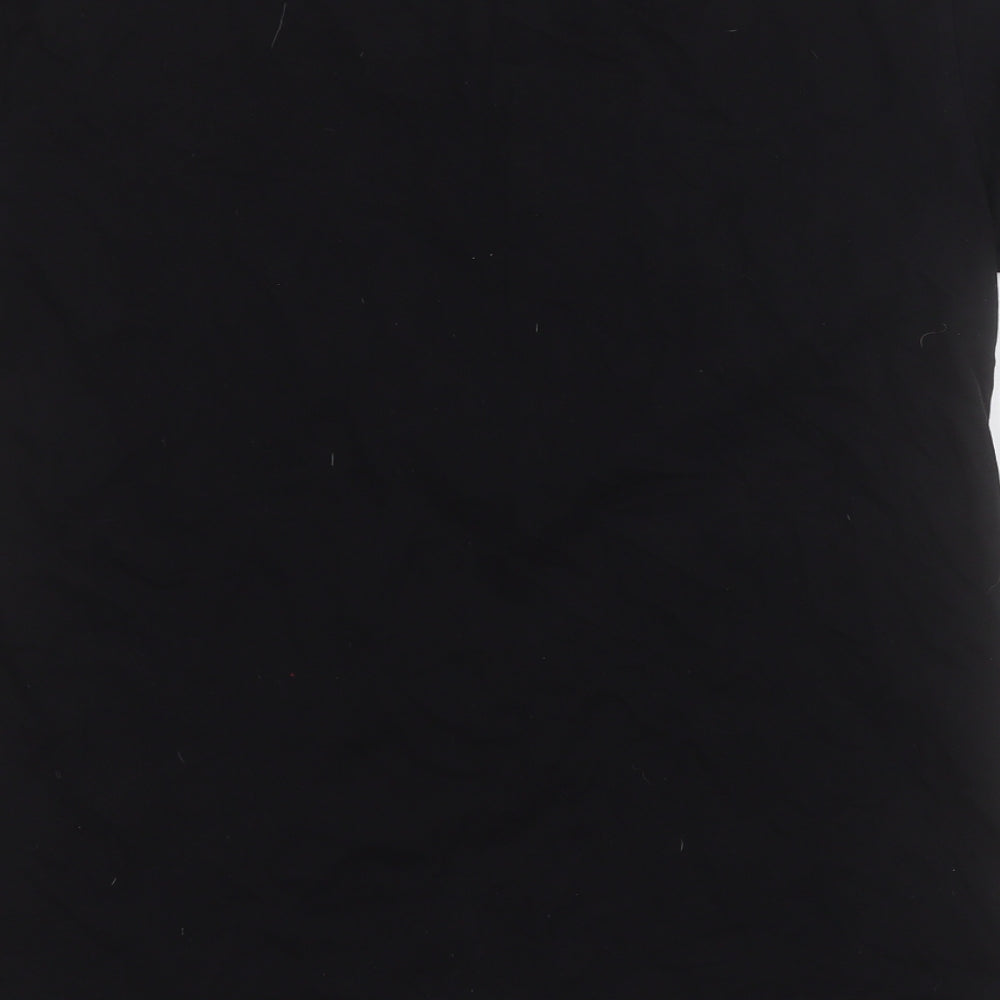 Junya Watanabe Comme des Garçons Womens Black  Cotton Basic Polo Size L Round Neck