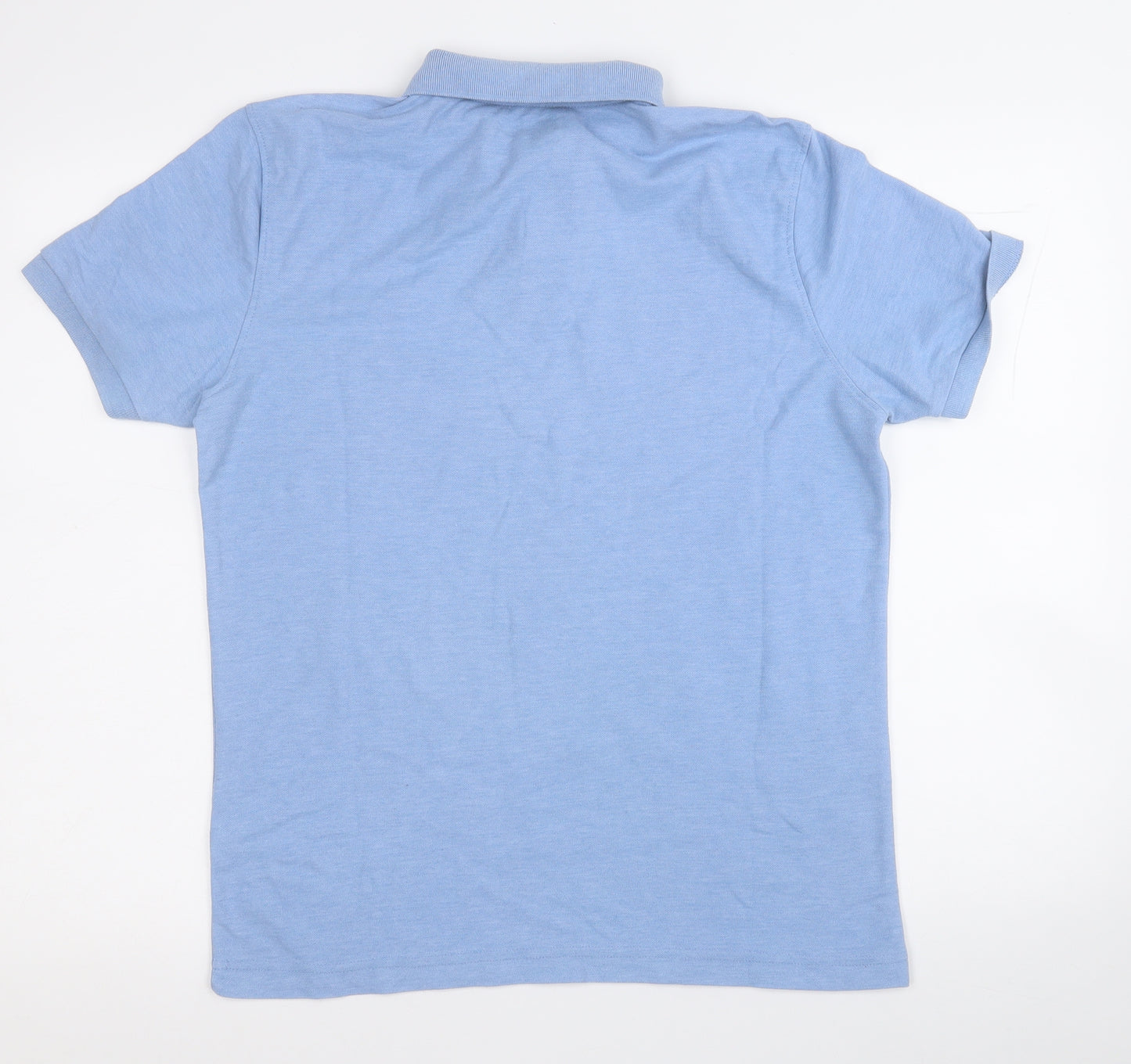 Cedar Wood State Mens Blue  Polyester  Polo Size M Collared