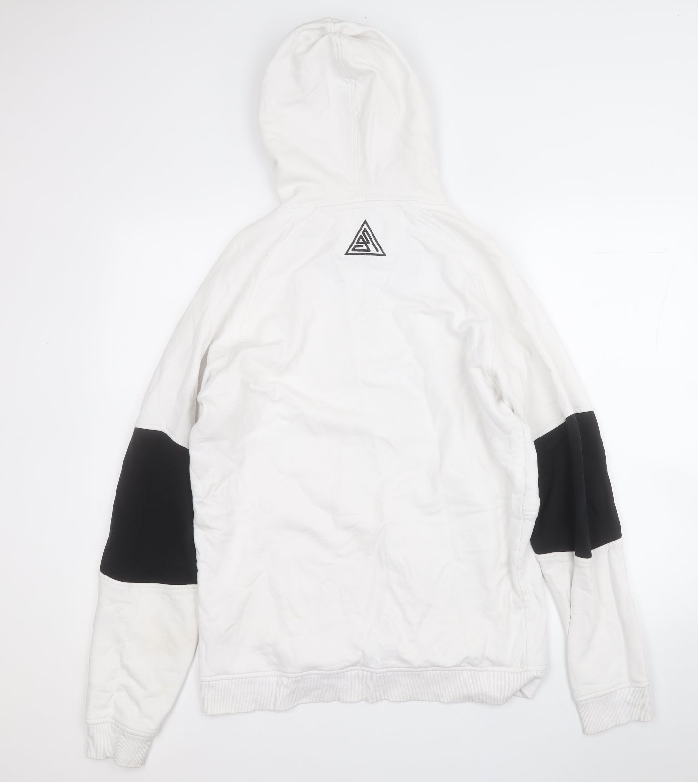 JACK & JONES Mens White  Cotton Pullover Hoodie Size L