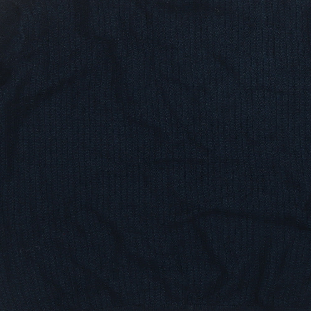 H&M Mens Green Round Neck  Acrylic Pullover Jumper Size L