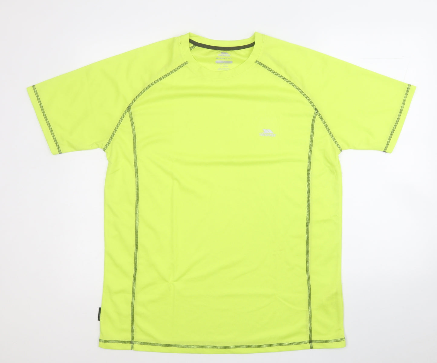 Trespass Mens Yellow  Polyester Pullover T-Shirt Size L Round Neck