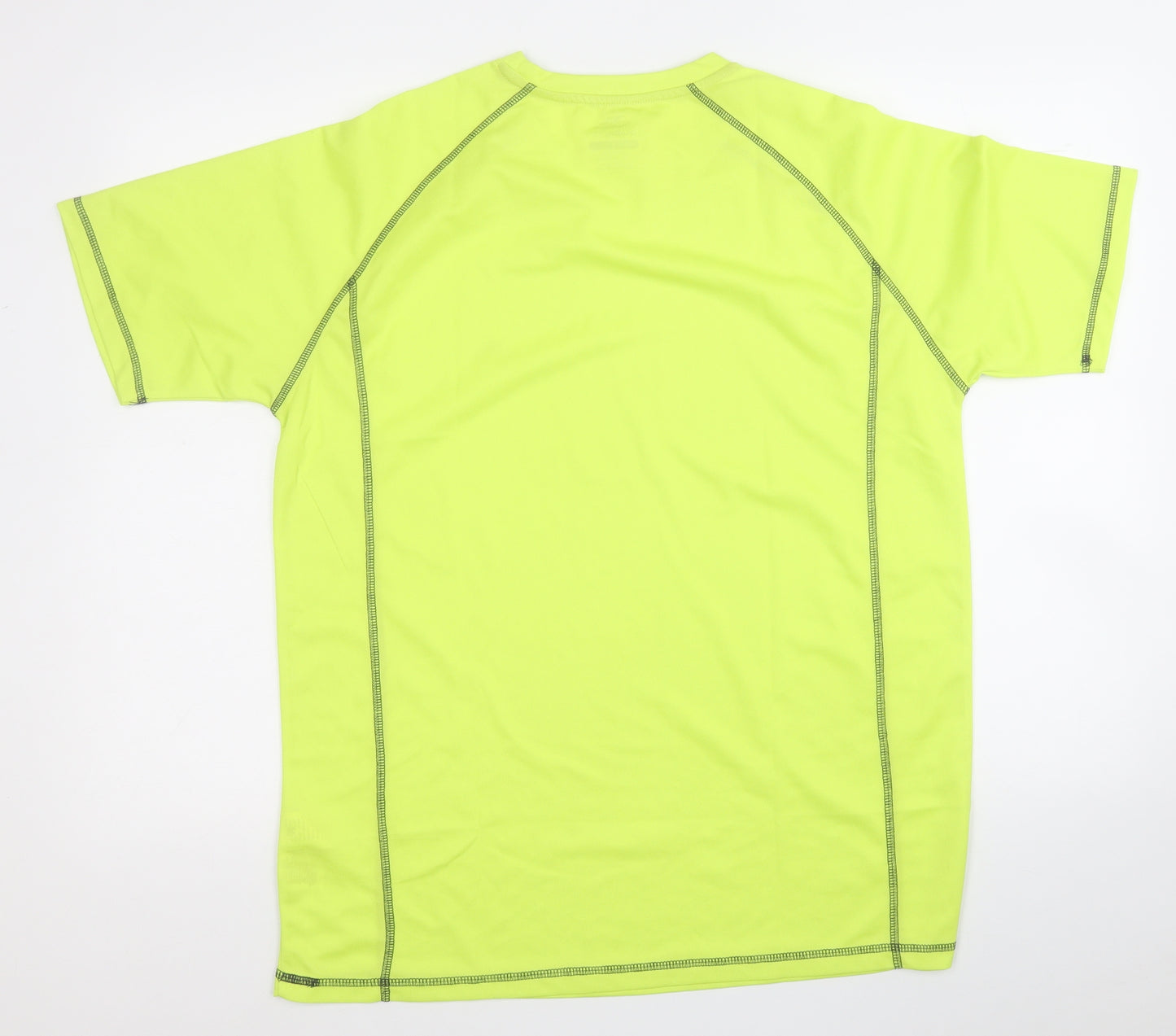 Trespass Mens Yellow  Polyester Pullover T-Shirt Size L Round Neck