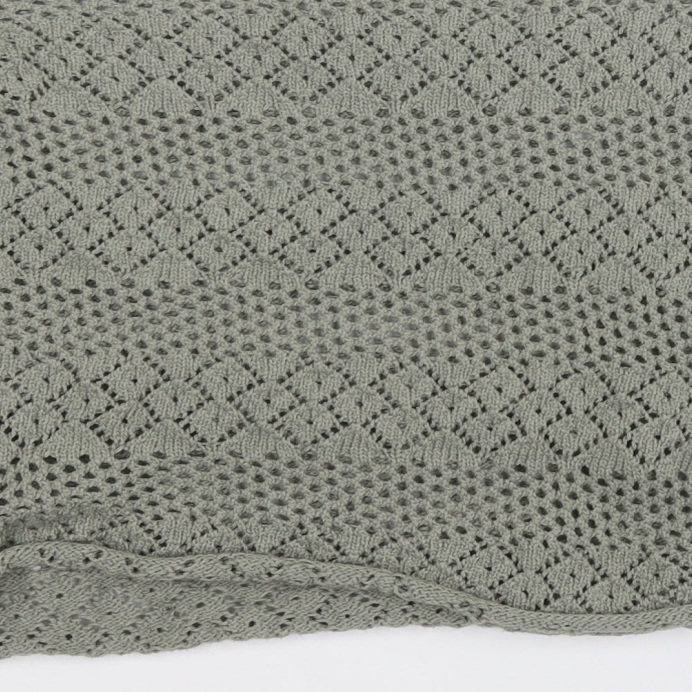Primark Womens Green Round Neck  Polyester Pullover Jumper Size 18