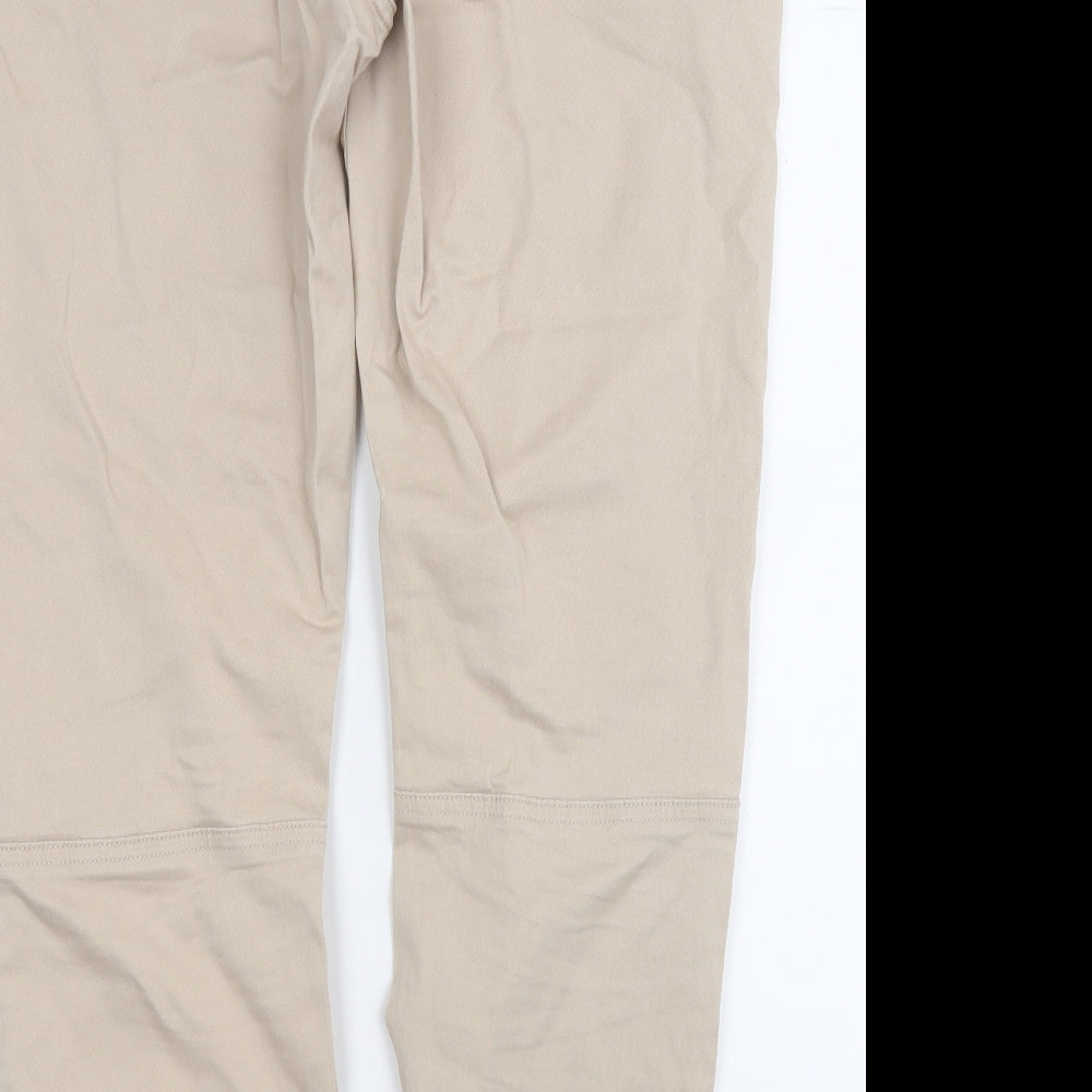 Denim & Co. Mens Beige  Cotton Jogger Trousers Size L L28 in Regular