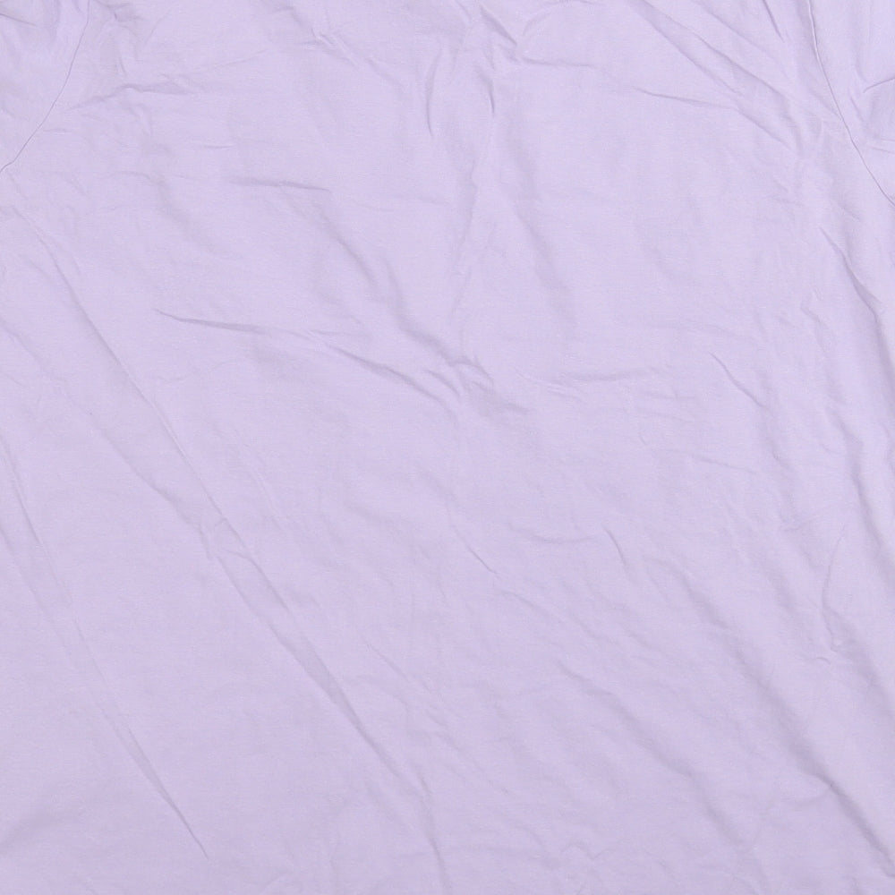 JACK & JONES Mens Purple  Cotton  T-Shirt Size XL Round Neck